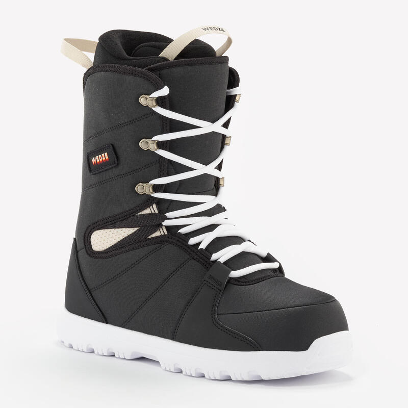 Boots de snowboard flexibili și confortabili SNB 100 Negru Bărbați
