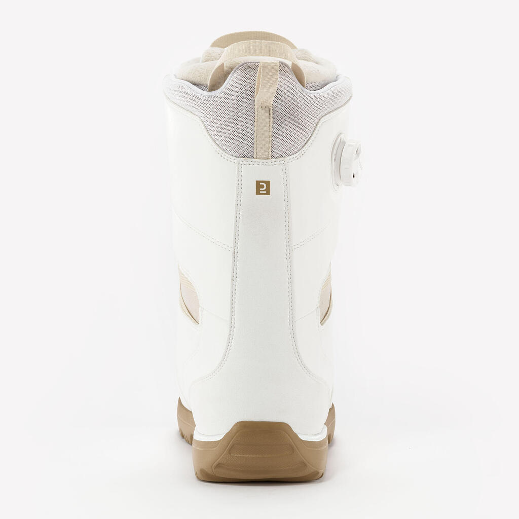 Men's and Women's Snowboard Boots SNB 500 Hybrid - White