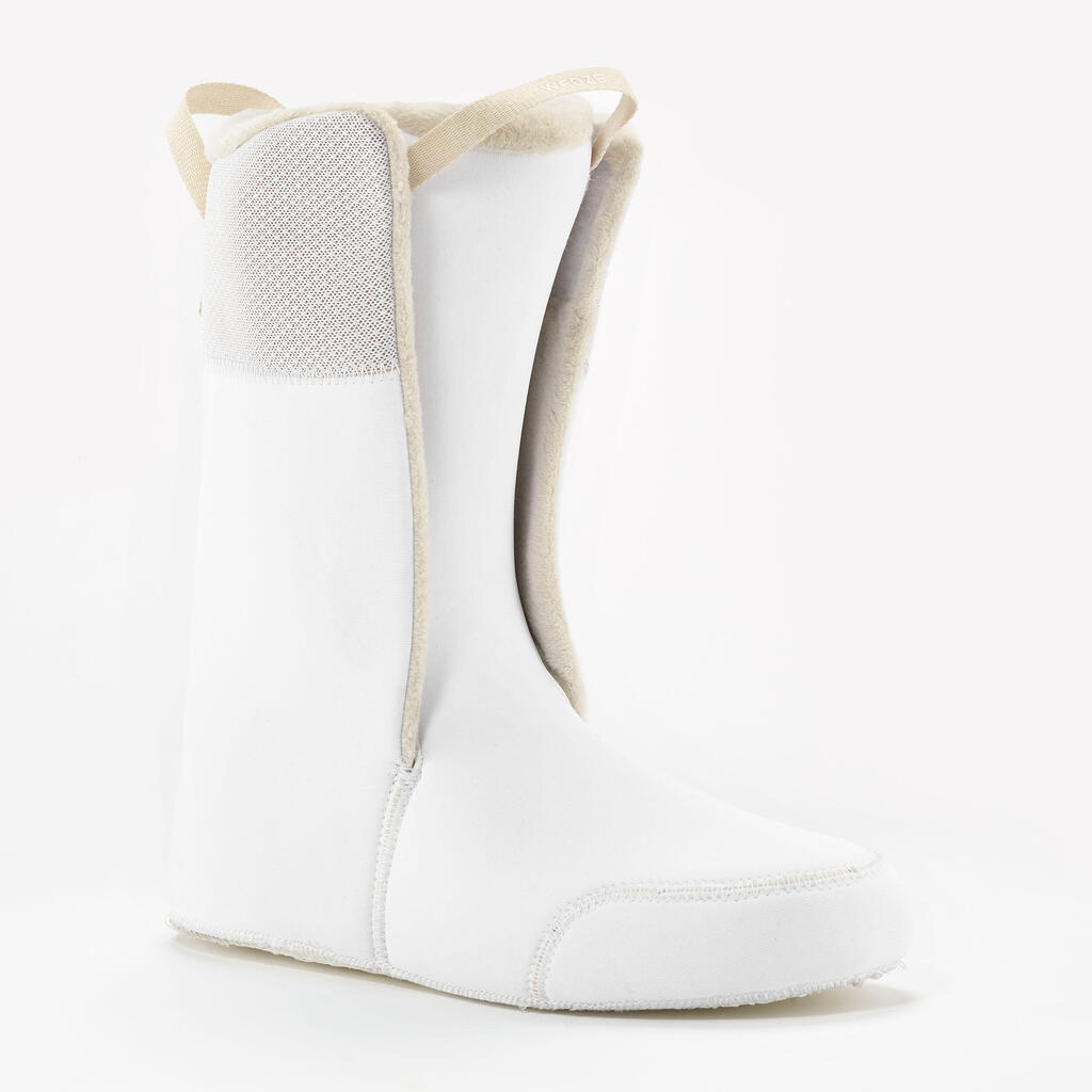Men's and Women's Snowboard Boots SNB 500 Hybrid - White