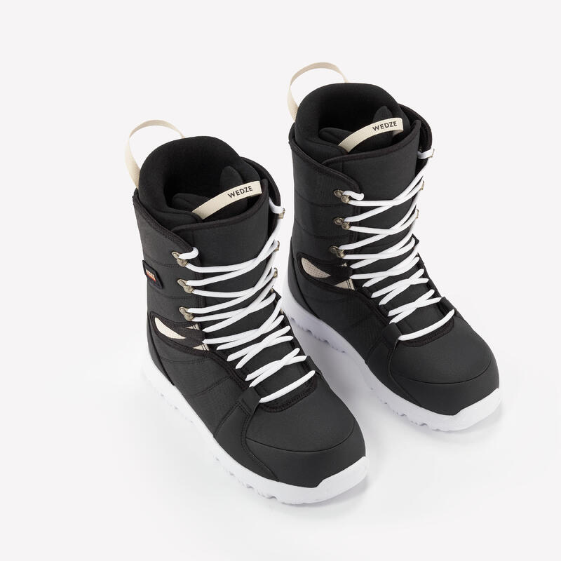 Boots de snowboard flexibili și confortabili SNB 100 Negru Bărbați