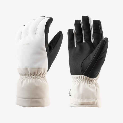 
      Adult Warm Ski Gloves 500 - White
  