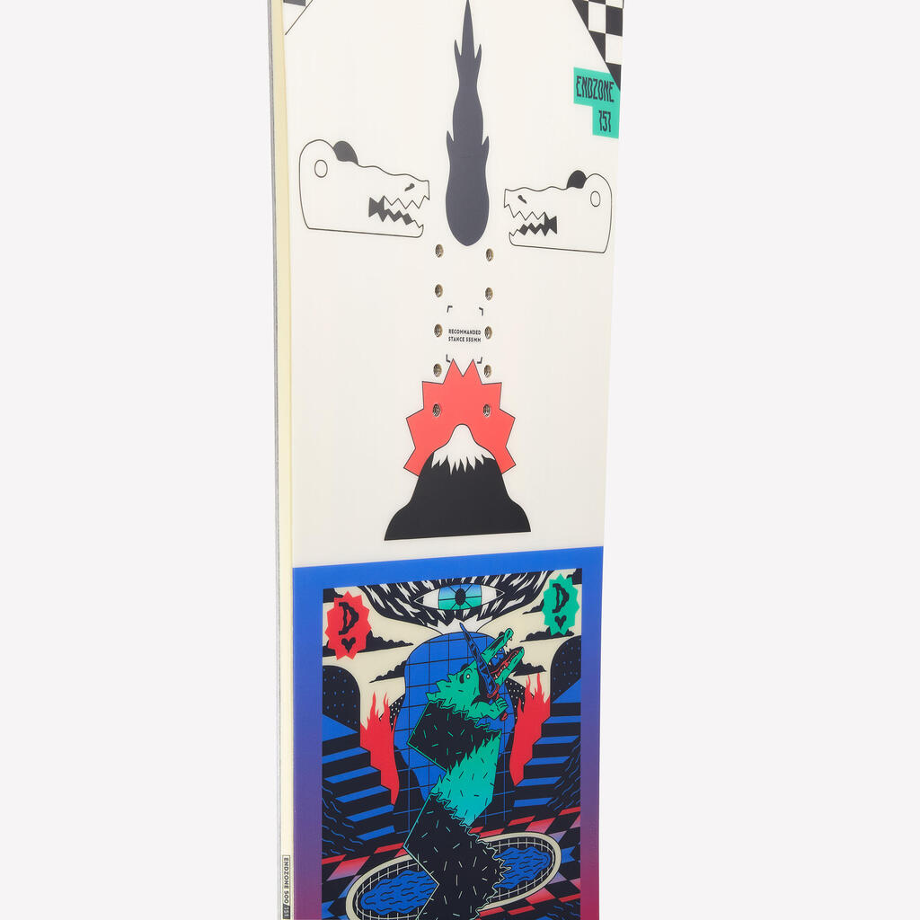 Men's freestyle & all mountain snowboard - Endzone 500 Q Caillat 