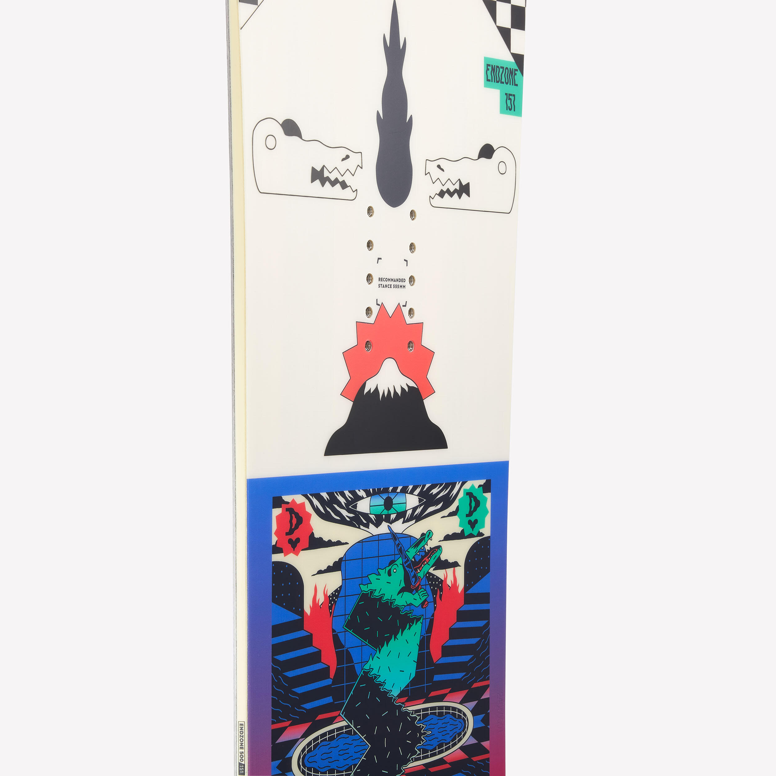 Men's Freestyle & All-Mountain Snowboard - Endzone 500 - DREAMSCAPE