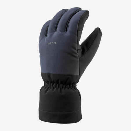 Adult Warm Ski Gloves 500 - Navy Blue