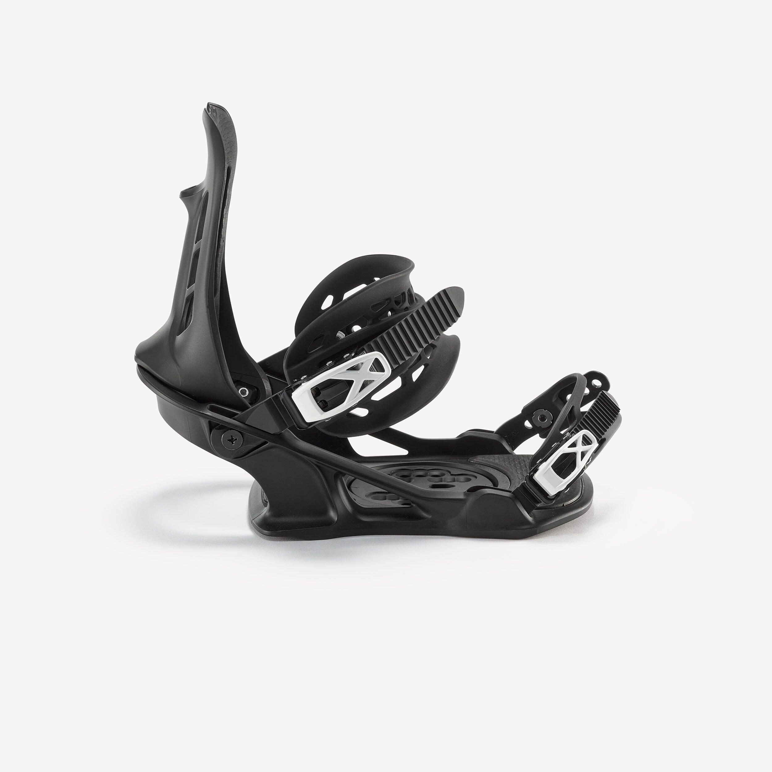 Fixações de snowboard homem pista/fora de pista - snb 100 preto