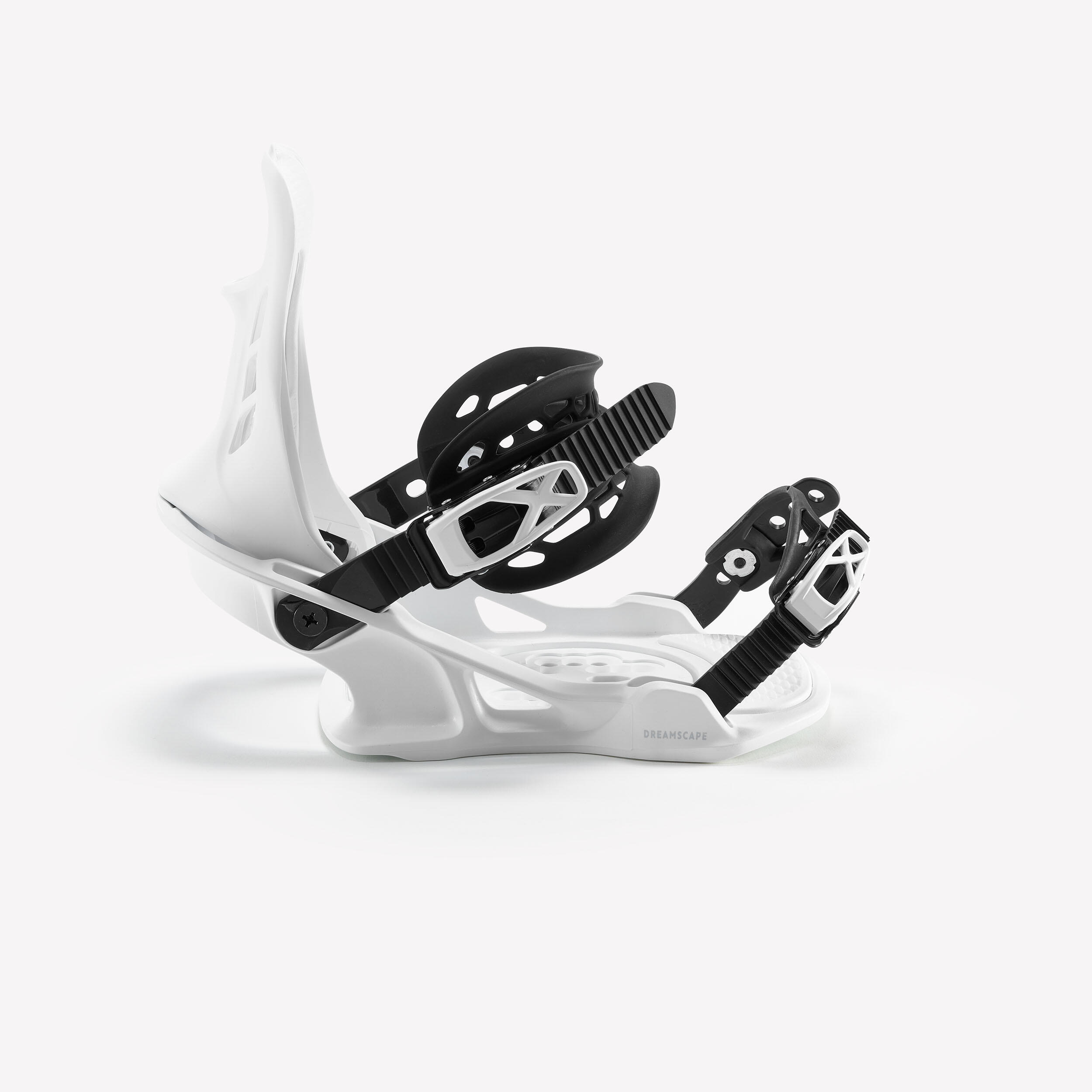 Men's on/off-piste snowboard bindings - SNB 100 white