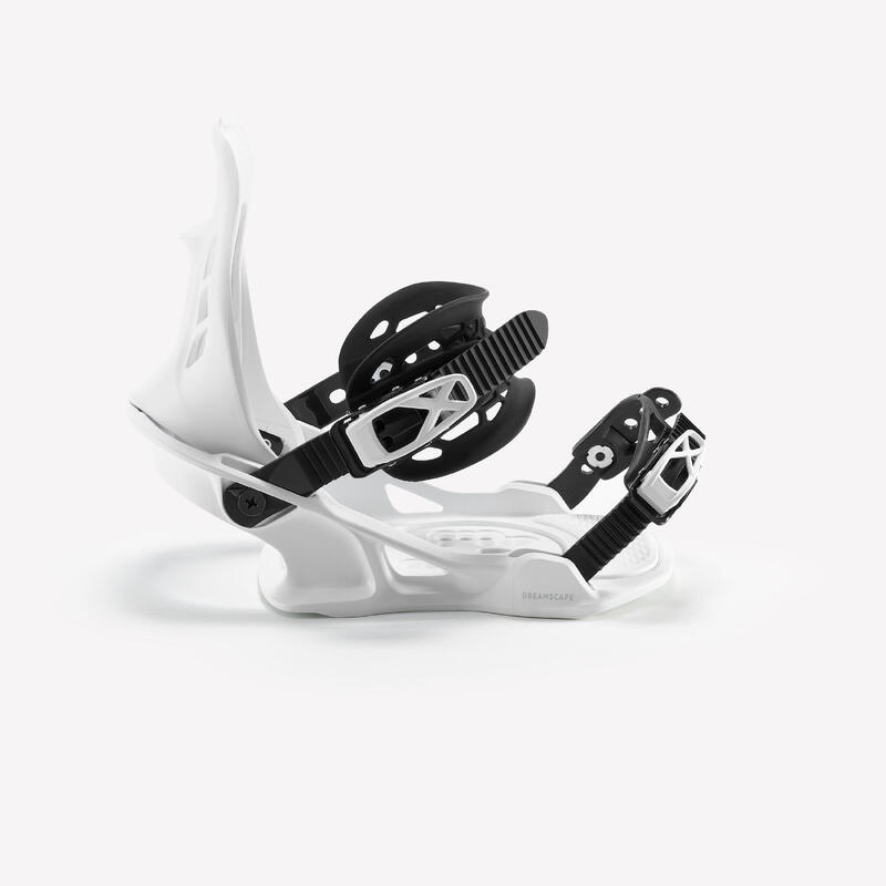 Snowboardbindingen SNB 100 voor piste/off-piste wit