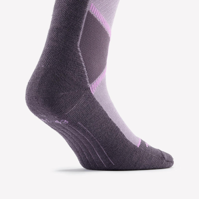 Calcetines de esquí y nieve lana merina Adulto Wedze SKI500