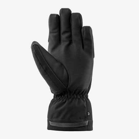 Adult Warm Ski Gloves 500 - Black