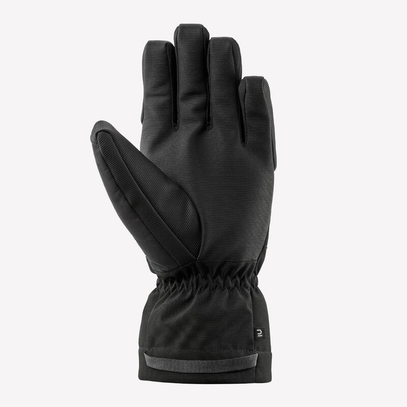 Gants de ski chauds adulte, 500 noir