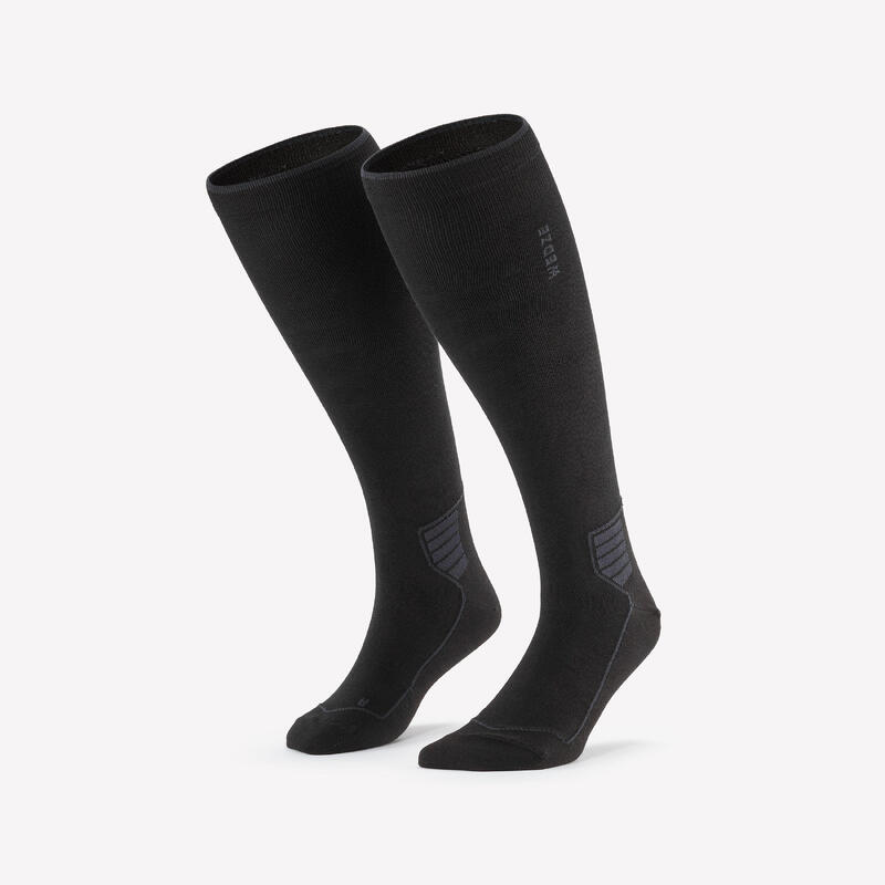 Sous chaussettes de ski en soie adulte, 900 noir