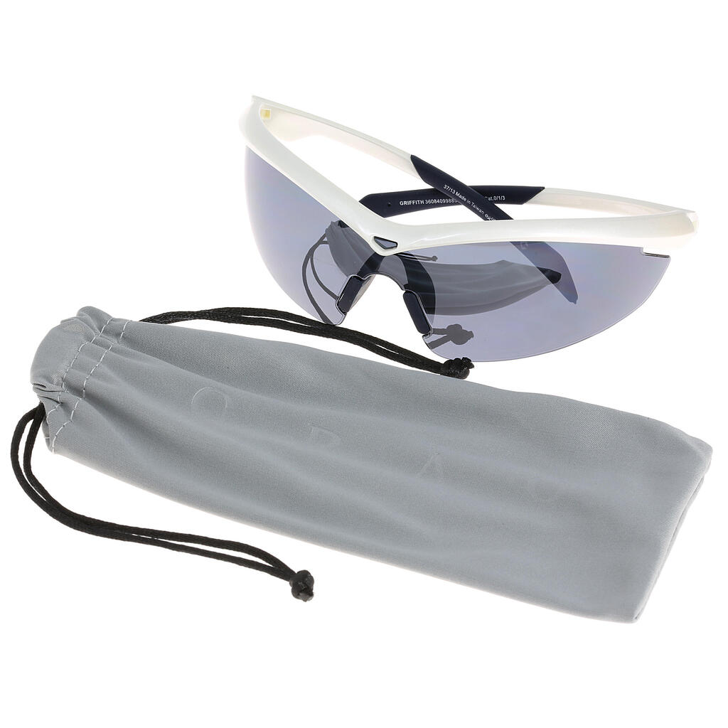 Sportbrille Griffith weiß mit Wechselscheiben Kat. 3+1+0