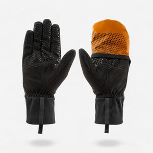 GUANTES/MANOPLAS DE ESQUÍ DE TRAVESÍA IMPERMEABLES - 2 EN 1
