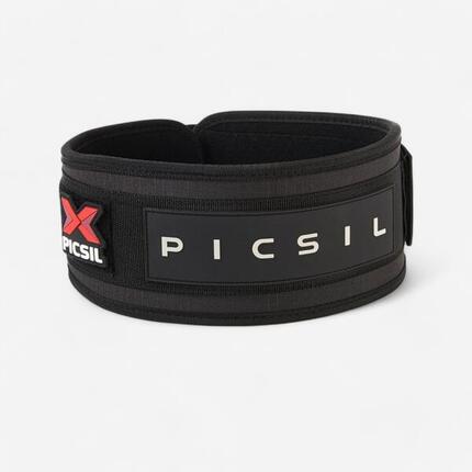 Ceinture lombaire velcro noir protection fitness Picsi gym cross-training - noir