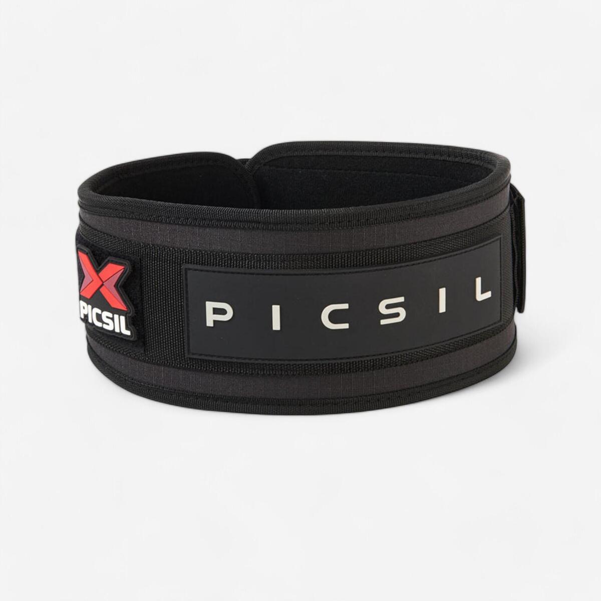 Ceinture lombaire velcro noir protection fitness Picsi gym cross-training - noir