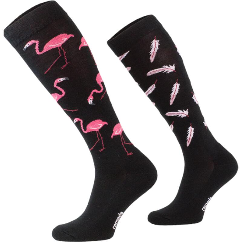 Skarpety Jeździeckie COMODO Flamingi