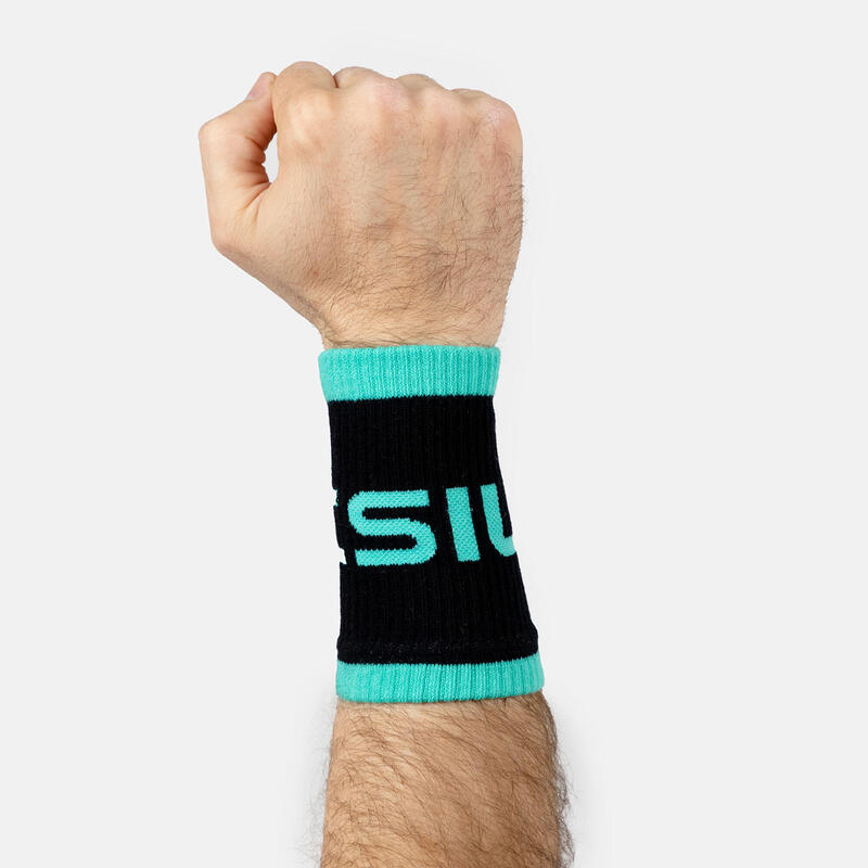 Wrist wraps voor transpiratie smaragdgroen