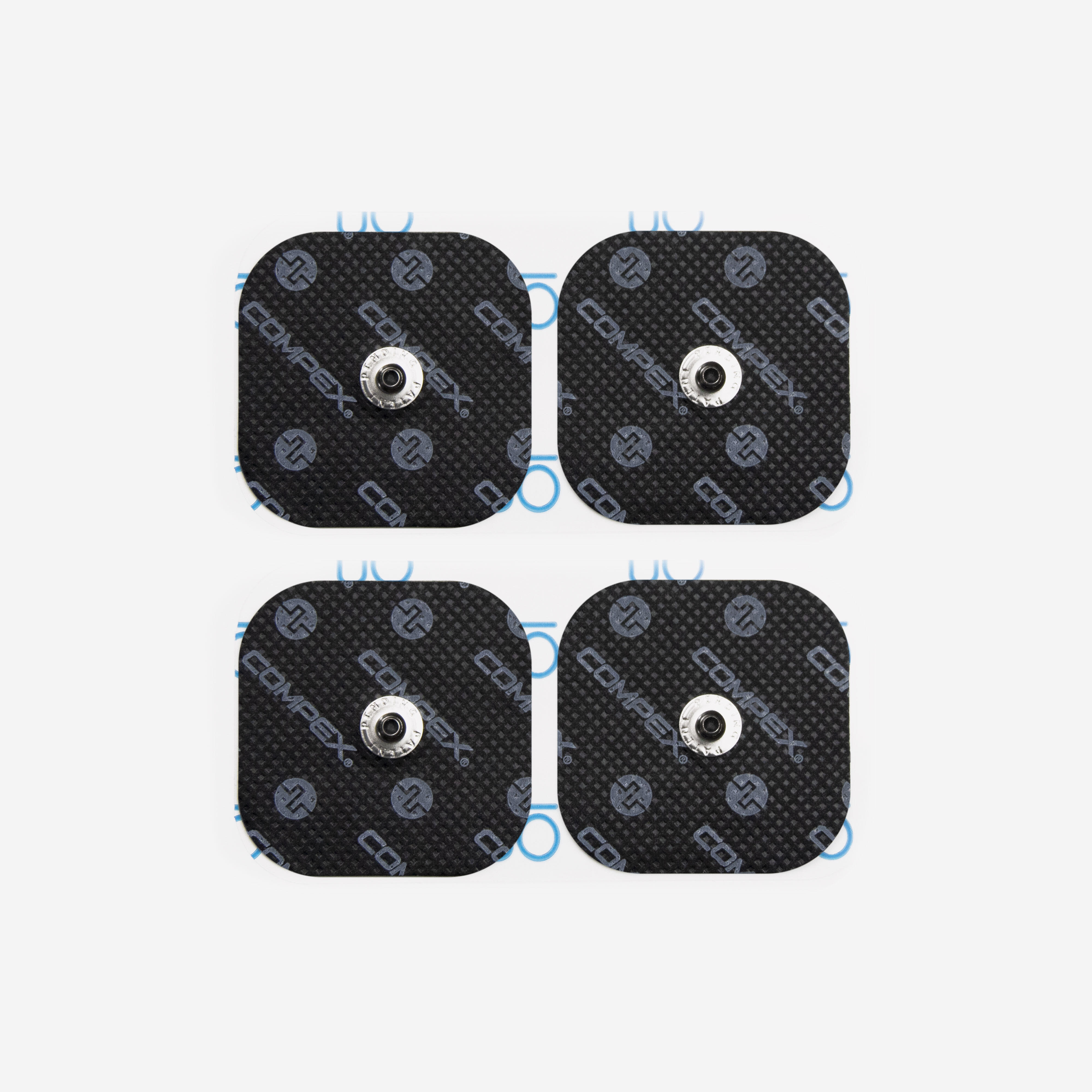 Compex - 4 Électrodes Auto-adhésives Carrées, Avec Connecteur Snap - Electrode - Nutrition Et Soin - - Taille Unique - Decathlon
