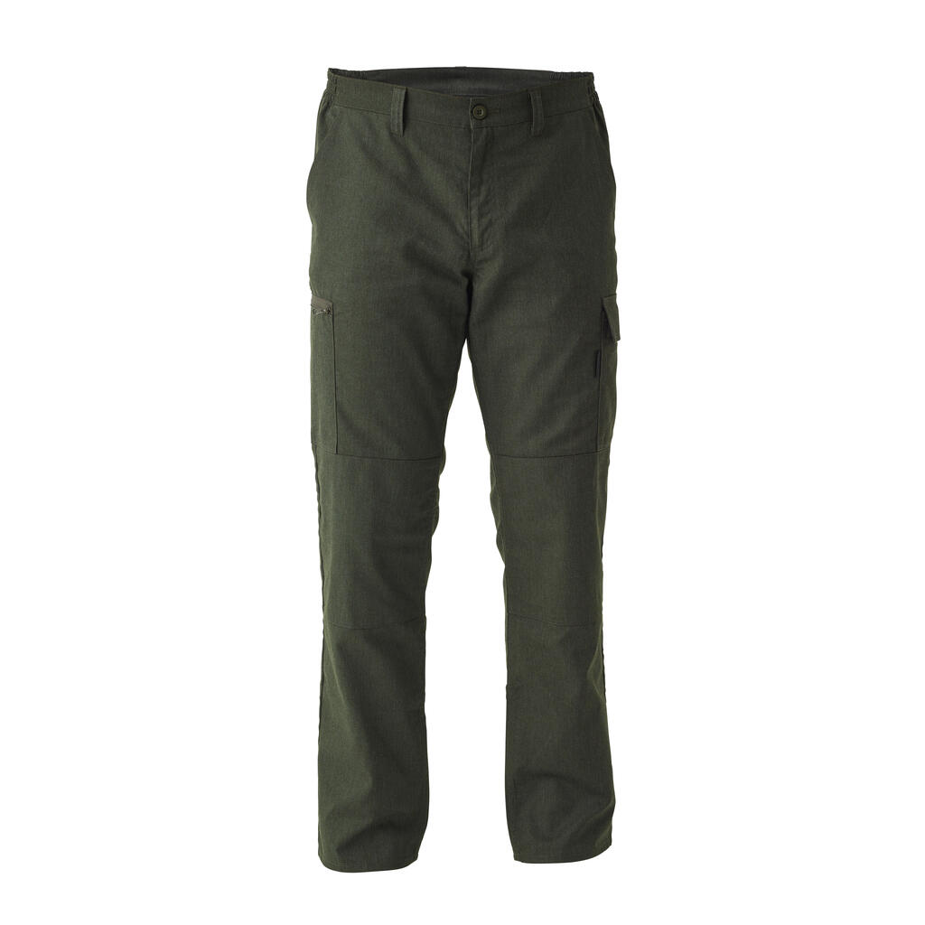 Resistant cargo trousers steppe 300 green marl