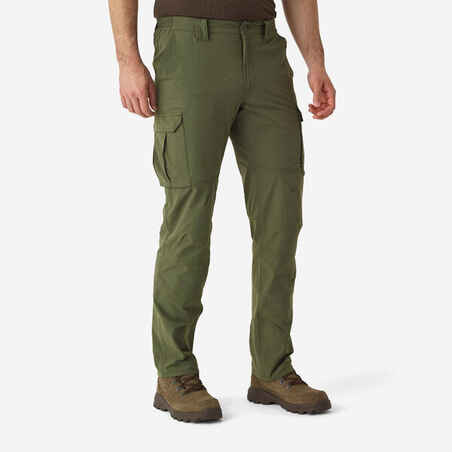 Lovačke hlače 500 lagane prozračne zelene