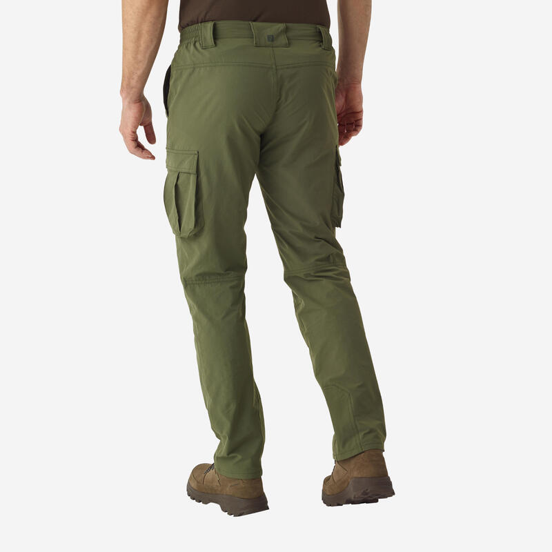 Pantalon ușor și respirant 500 Camo Verde Bărbați 