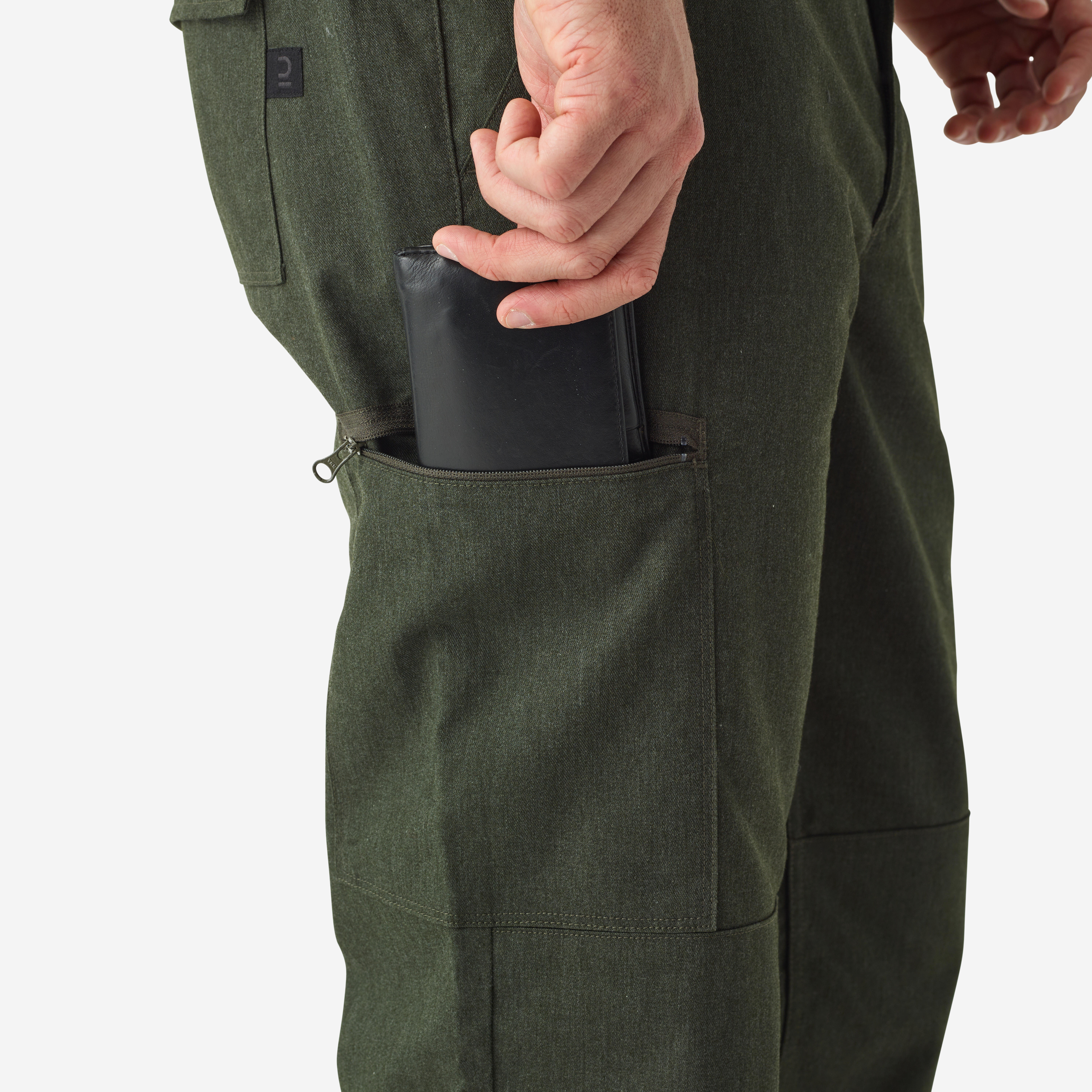 Resistant cargo trousers steppe 300 green marl