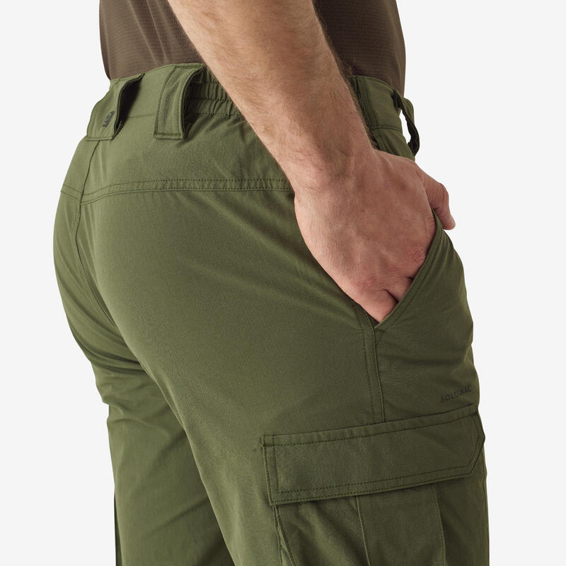 Pantalon ușor și respirant 500 Camo Verde Bărbați 