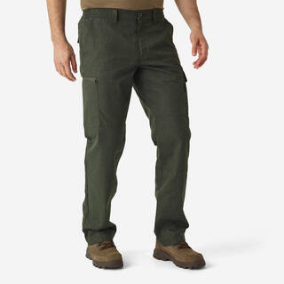 Men Tactical Cargo Trousers - Double Inseam Tear Resistance - SG300 - Green