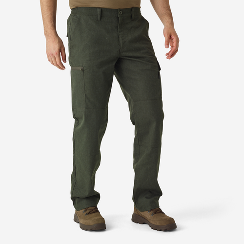 Pantalon cargo résistant steppe 300 vert chiné