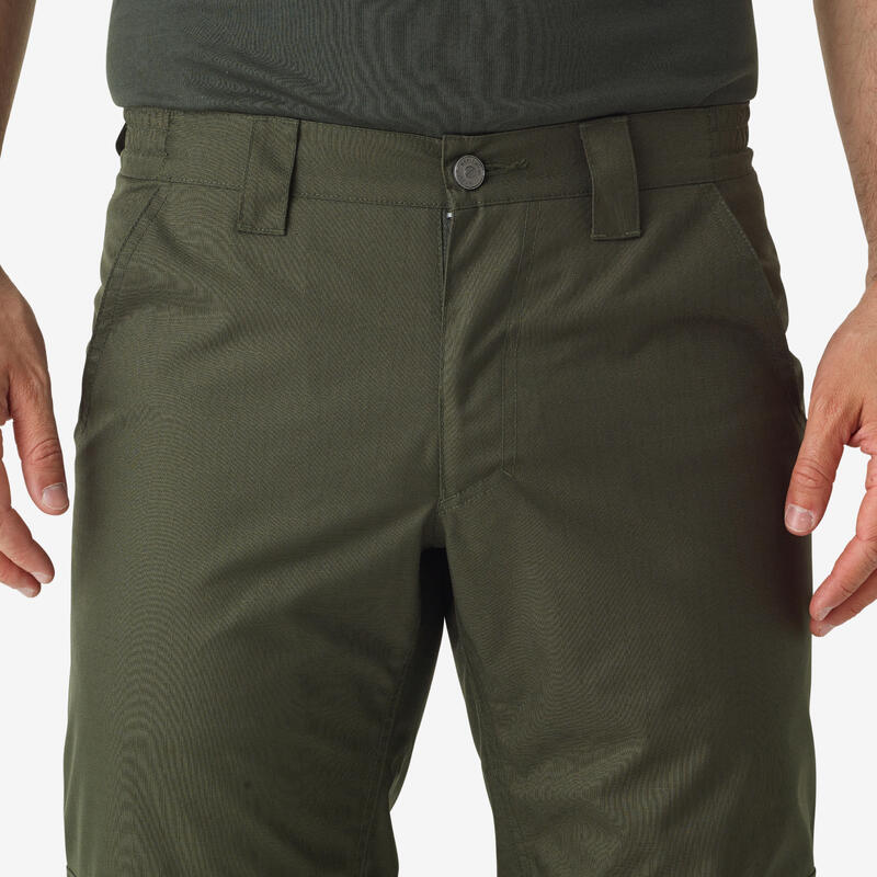 Pantalón De Caza Hombre Solognac 500 Verde Impermeable