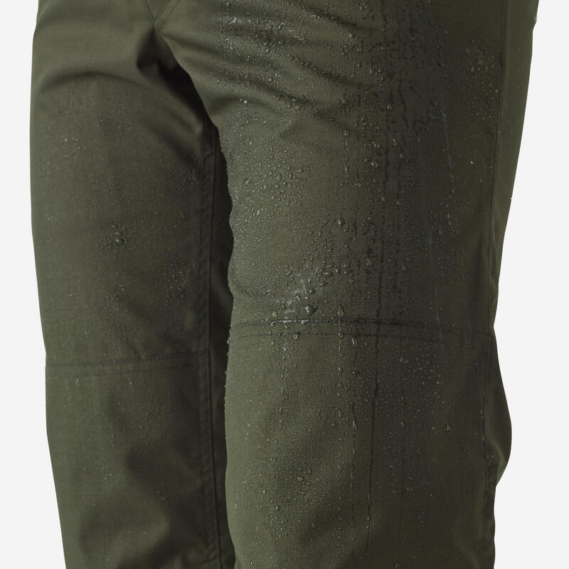 Pantalón De Caza Hombre Solognac 500 Verde Impermeable