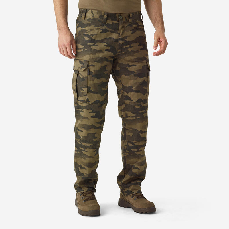 Pantalon cargo resistant steppe 500  camo halftone marron