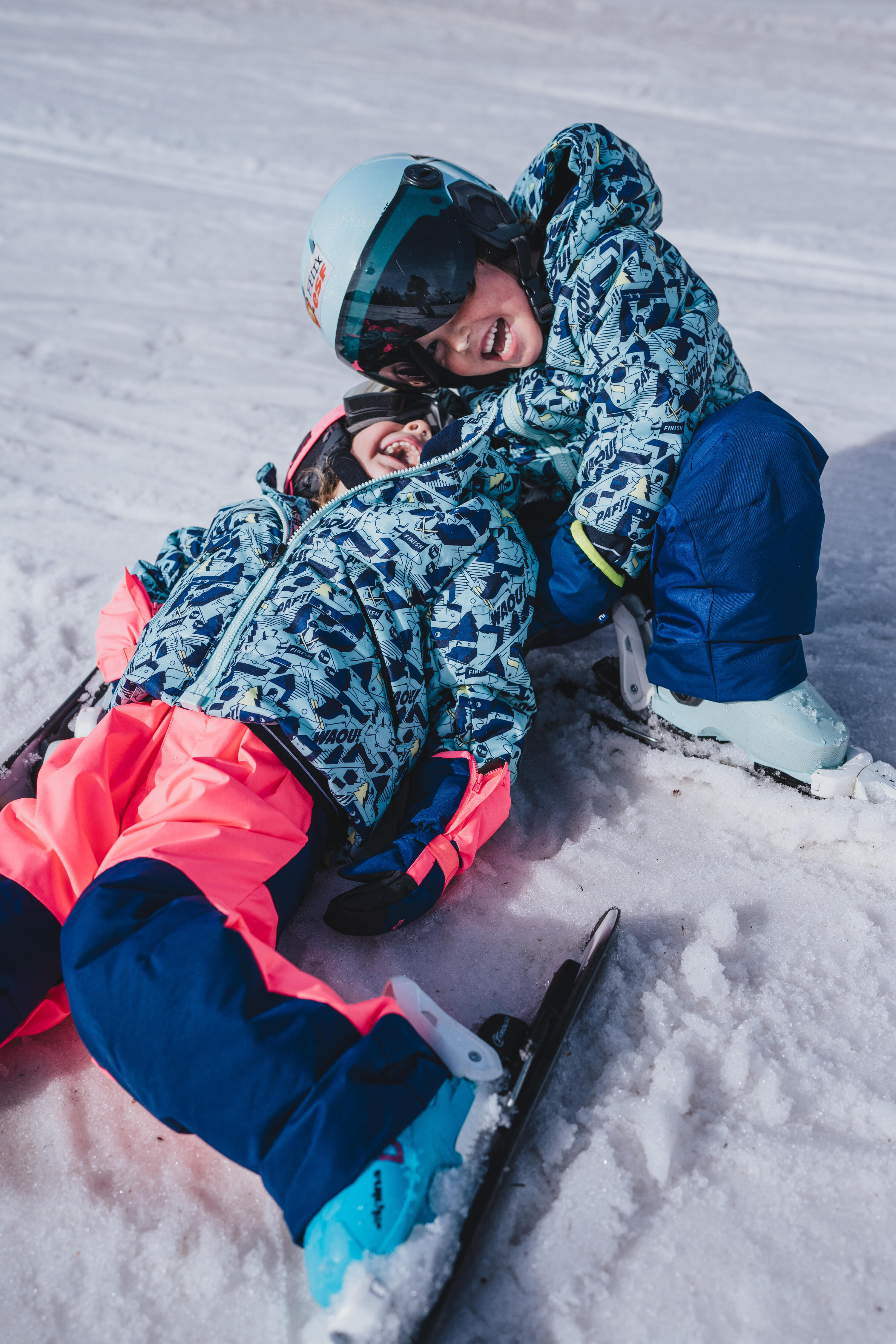 Chaqueta de esquí acolchada con cremallera fácil Niños, Wedze 100 Warm 24/32