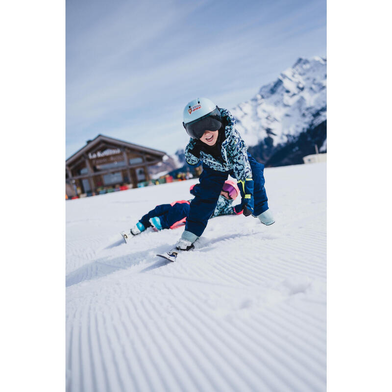 Chaussures de ski à pointure réglable enfant, 100 bleu