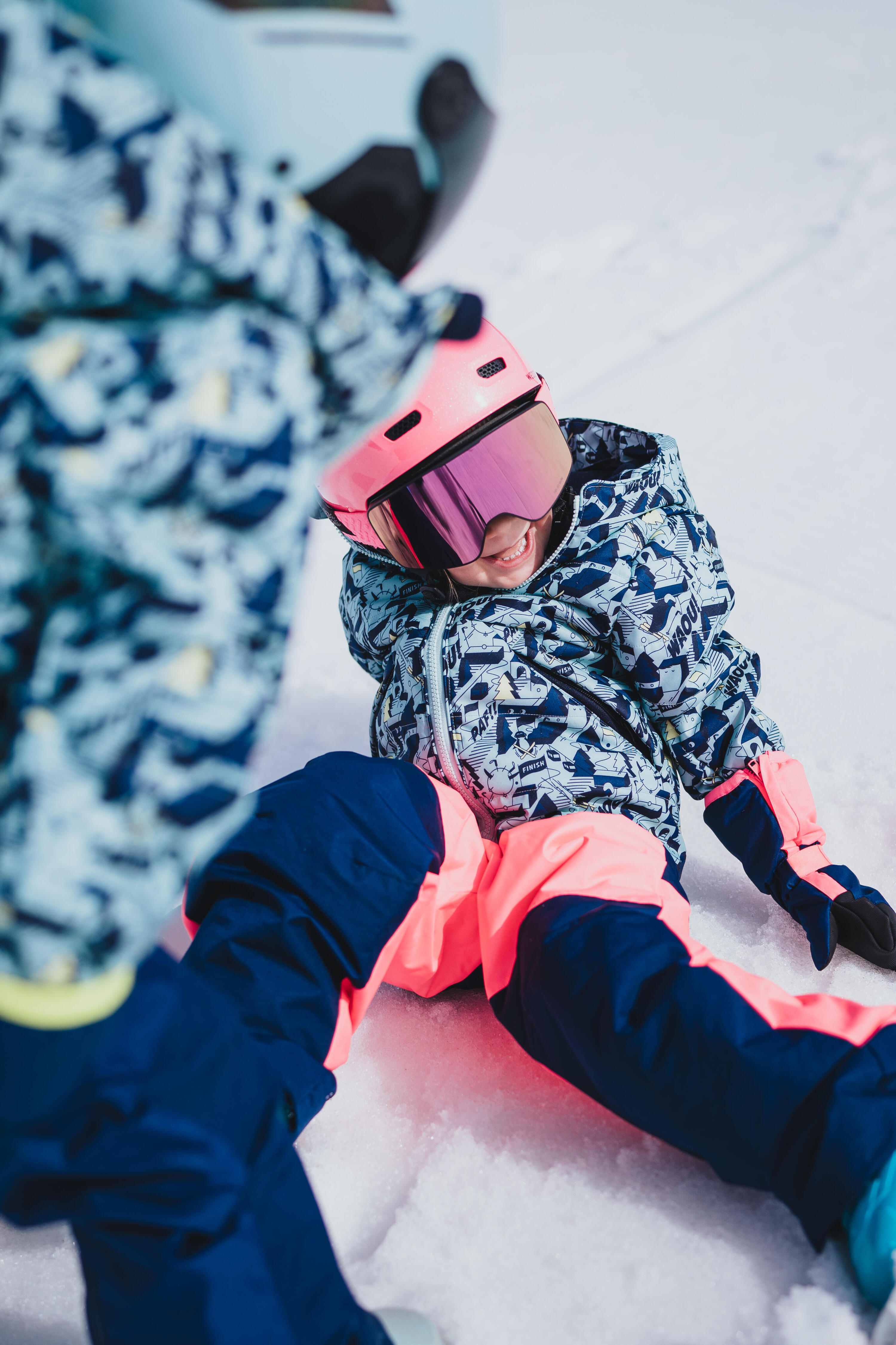 Chaqueta de esquí acolchada con cremallera fácil Niños, Wedze 100 Warm 30/32