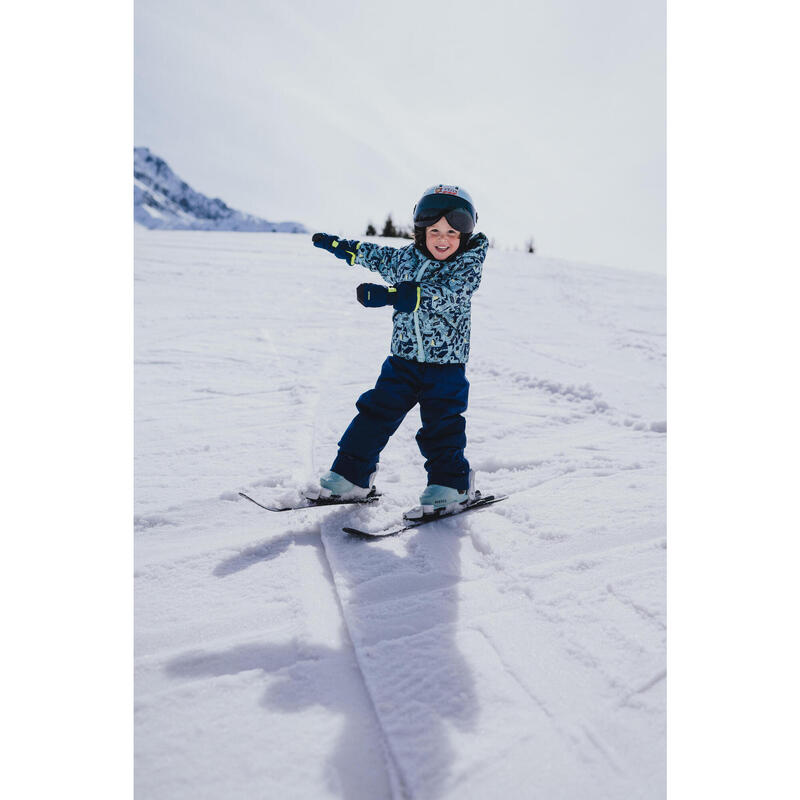 Chaussures de ski à pointure réglable enfant, 100 bleu