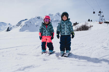 enfants au ski alpin
