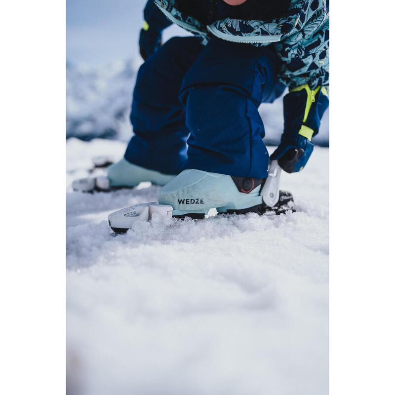 Chaussures de ski à pointure réglable enfant, 100 bleu