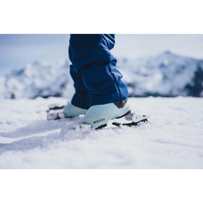 Botas de esquí con tallas ajustables niños, 100 azul 