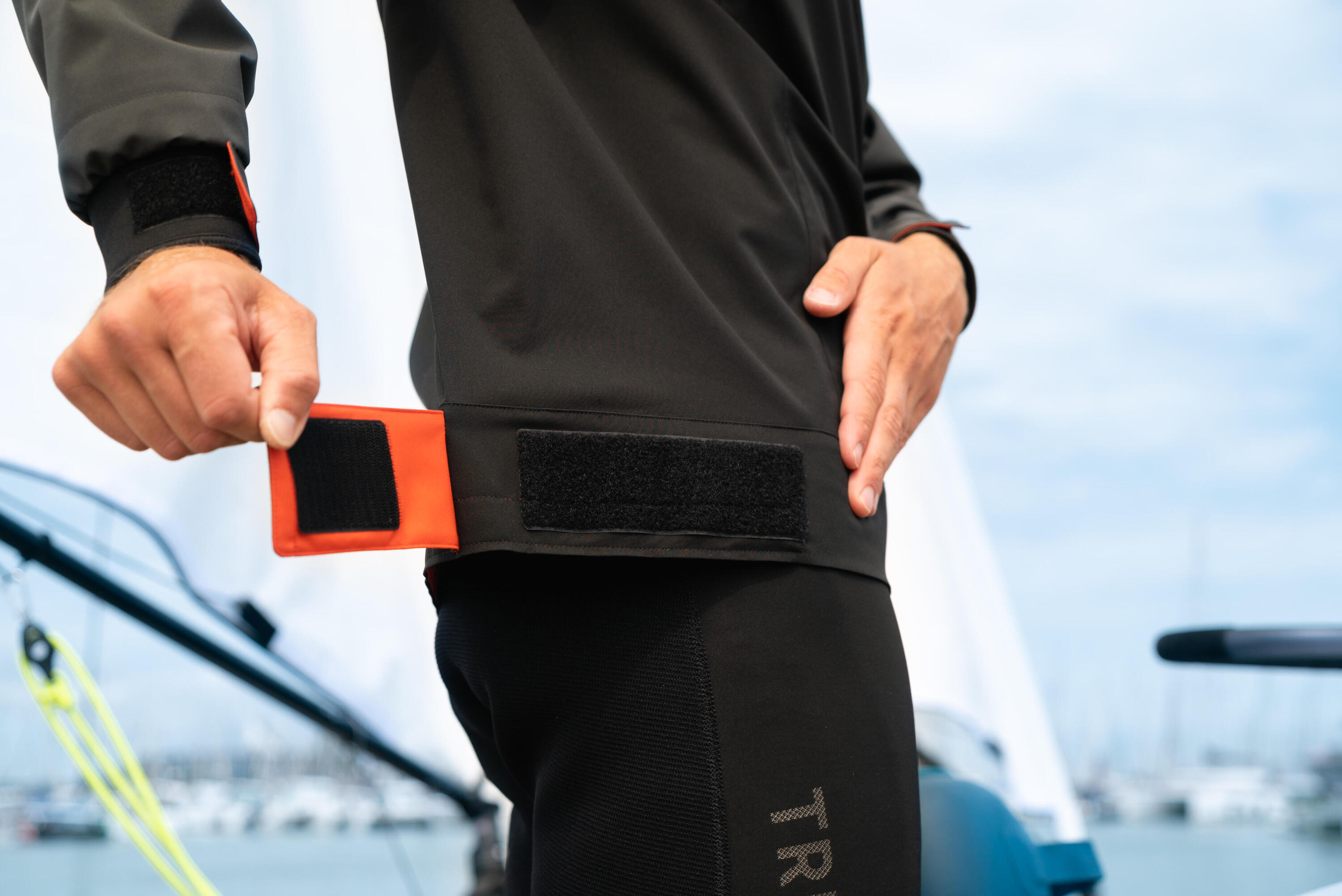 Gebraucht - Spraytop Segeln/Kajak Herren winddicht 500 schwarz 25/27