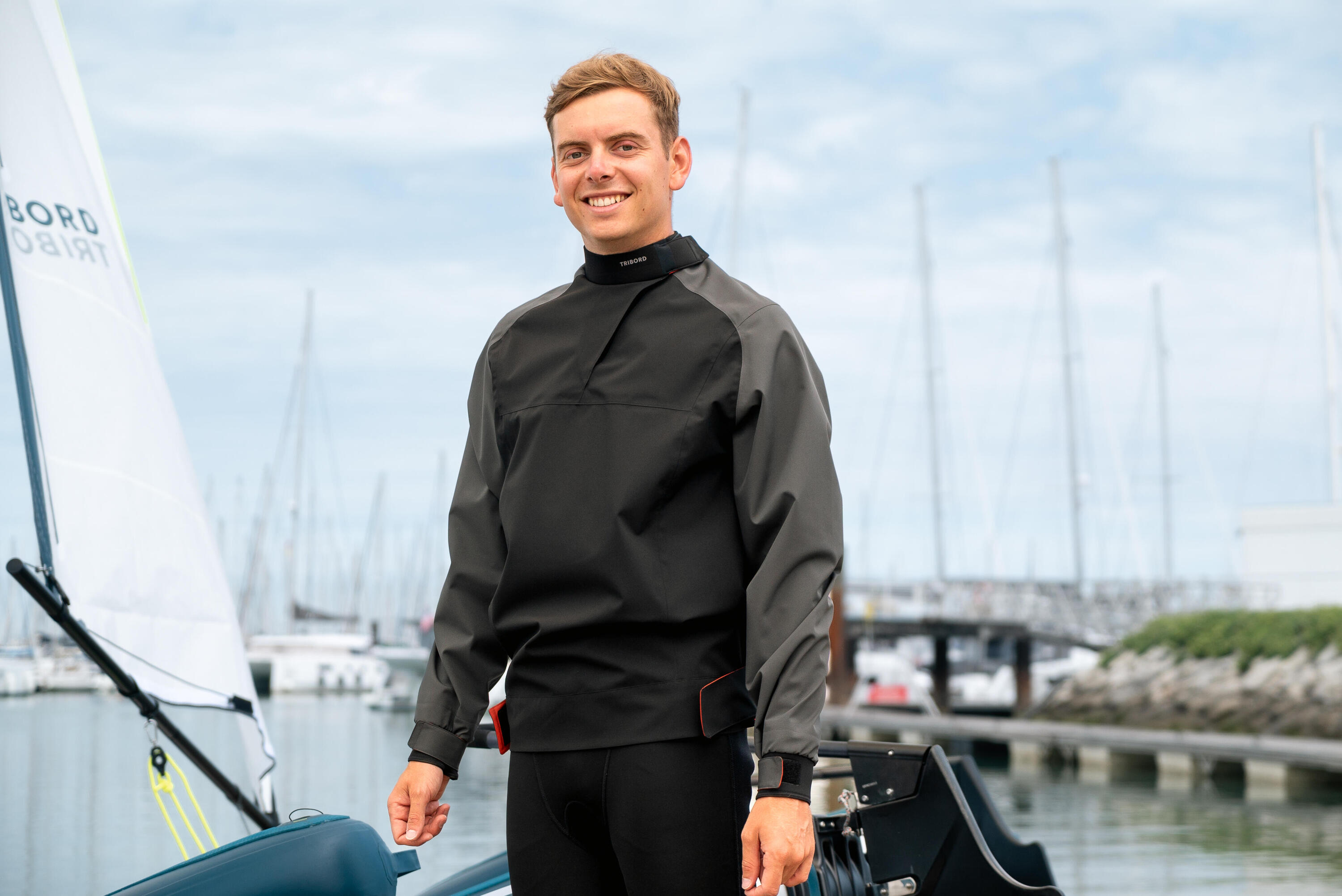Gebraucht - Spraytop Segeln/Kajak Herren winddicht 500 schwarz 22/27