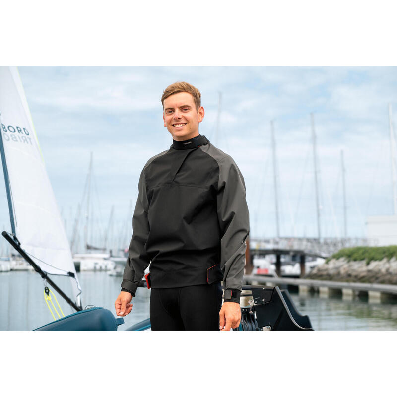 Men's Sailing Windproof Jacket - 500 BLACK
