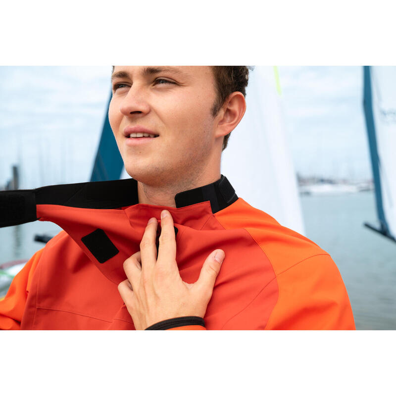 Chaqueta Vela/Kayak 500 Hombre Rojo Cortavientos