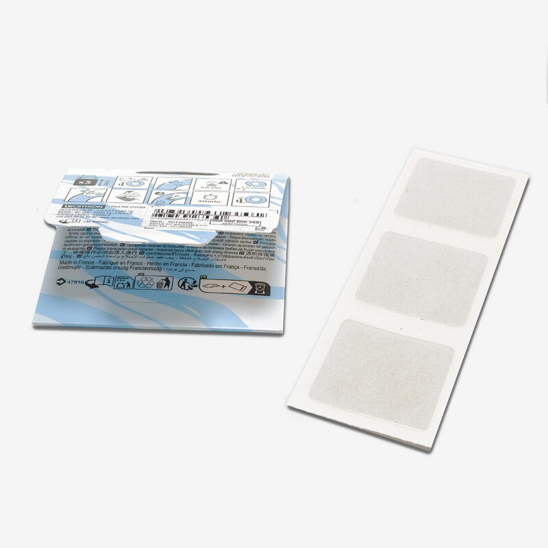 KIT DE 3 PATCHS TRANSPARENT AUTOCOLLANT POUR REPARATION DES PRODUITS GONFLABLES