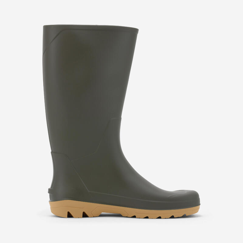 Bottes de pluie imperméables homme/femme Land 100 vertes