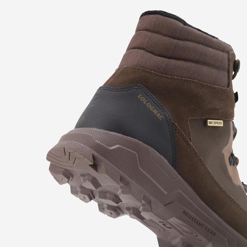 Botas de Caça Impermeáveis e Quentes Crosshunt 140 Castanho