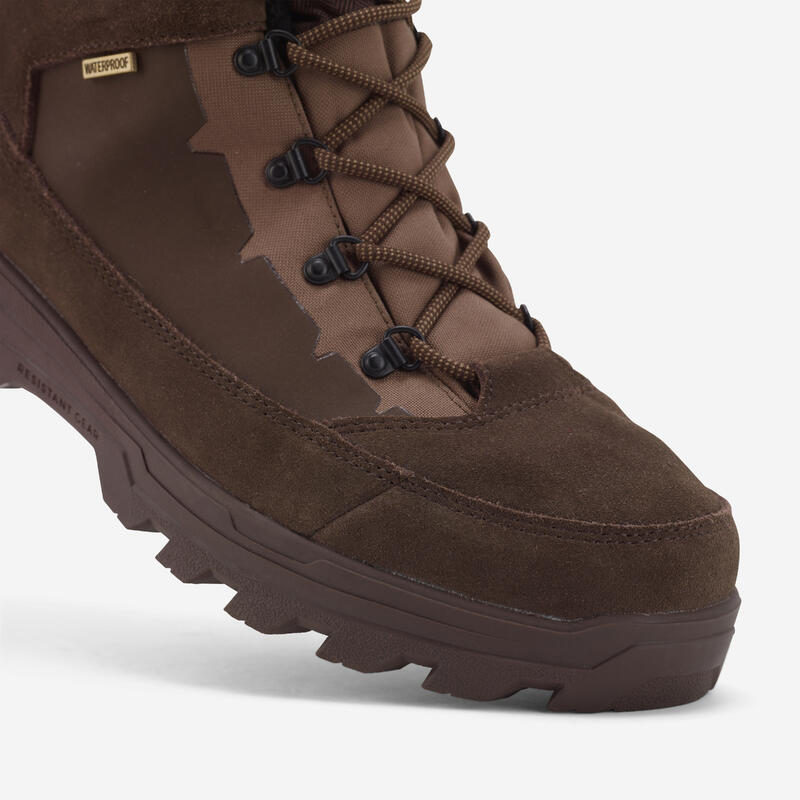 Botas de Caça Impermeáveis e Quentes Crosshunt 140 Castanho