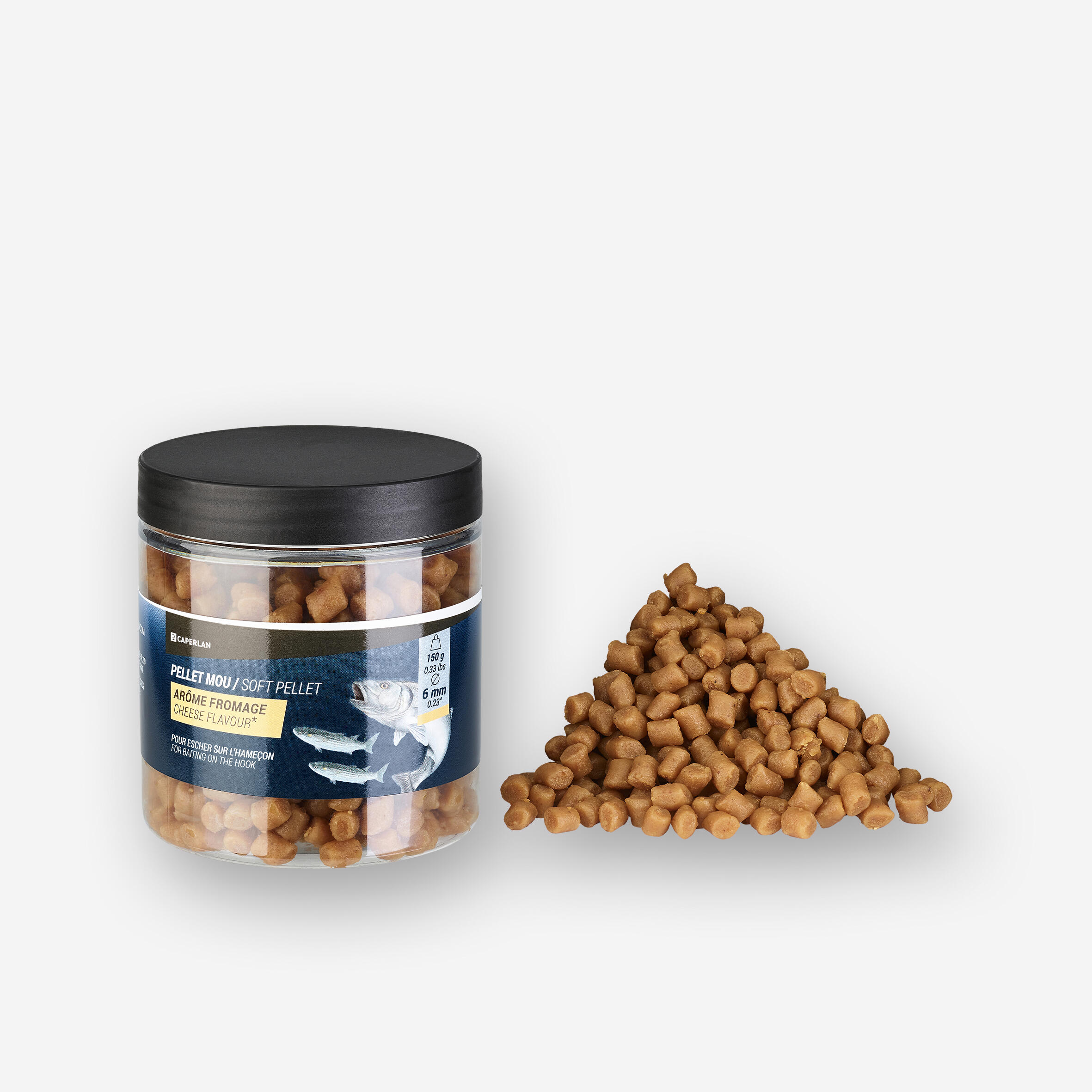 Engodo soft pellet para pesca no mar queijo 6 mm
