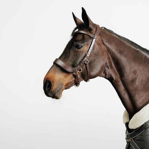 
      Horse and Pony Bitless Bridle - Brown
  