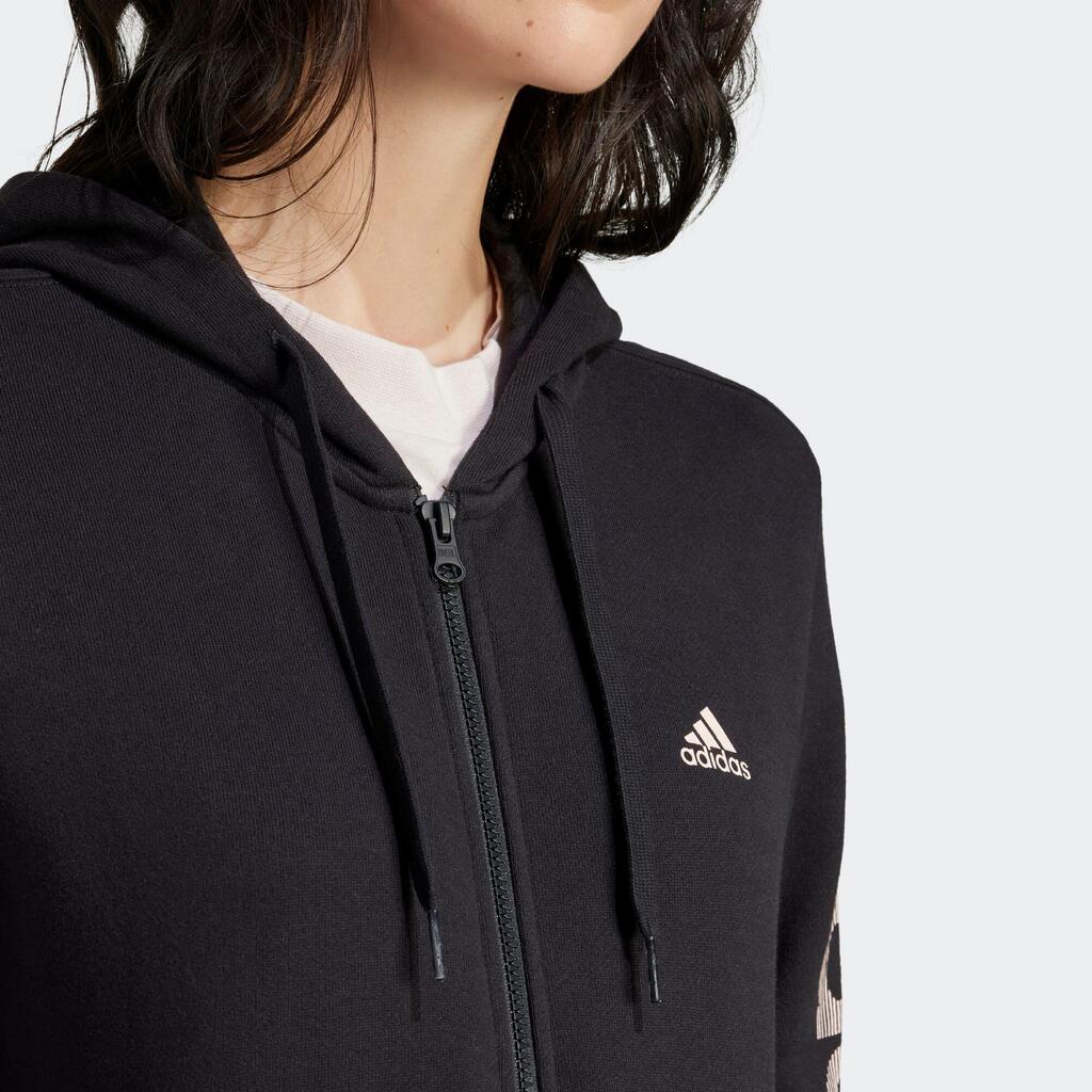 Women's Zip-Up Fitness Hoodie - Grey